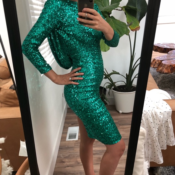 slim fit dress slacks Rent Asos Design Curve Embellishment Mini Dress With Blouson Sleeve In Green
